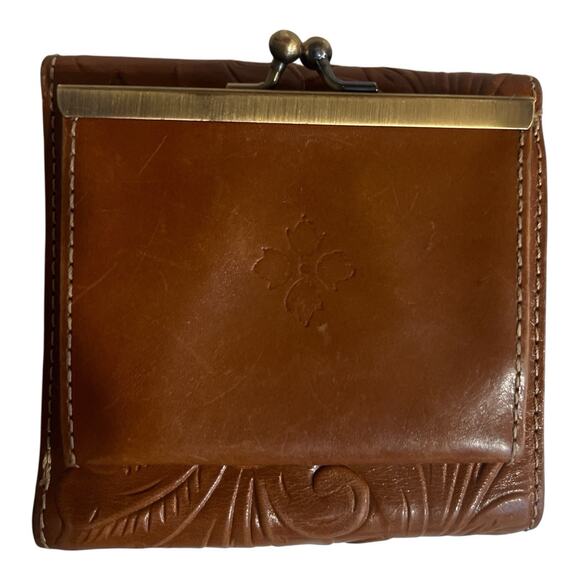 Patricia Nash Reiti Brown Tooled Leather Bifold Wallet - Picture 2 of 13
